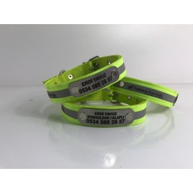 Fosforlu İsimlikli Köpek Tasması